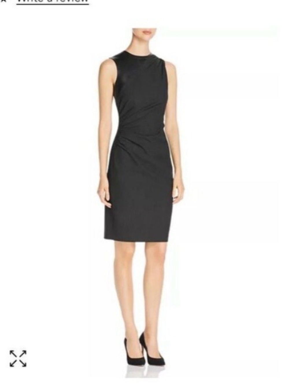 Elie Tahari Raphaella Side-Ruched Sheath Dress